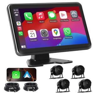 4-Channel Backup Camera System w/ 10" Touch Screen & DVR - Trucks, RVs, Trailers